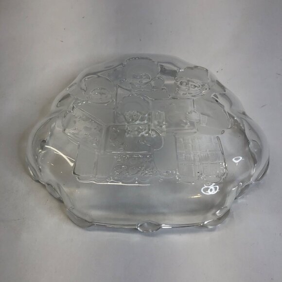 Mikasa Crystal Celebrations Carolers Sweet Dish New in Box - Picture 9 of 9